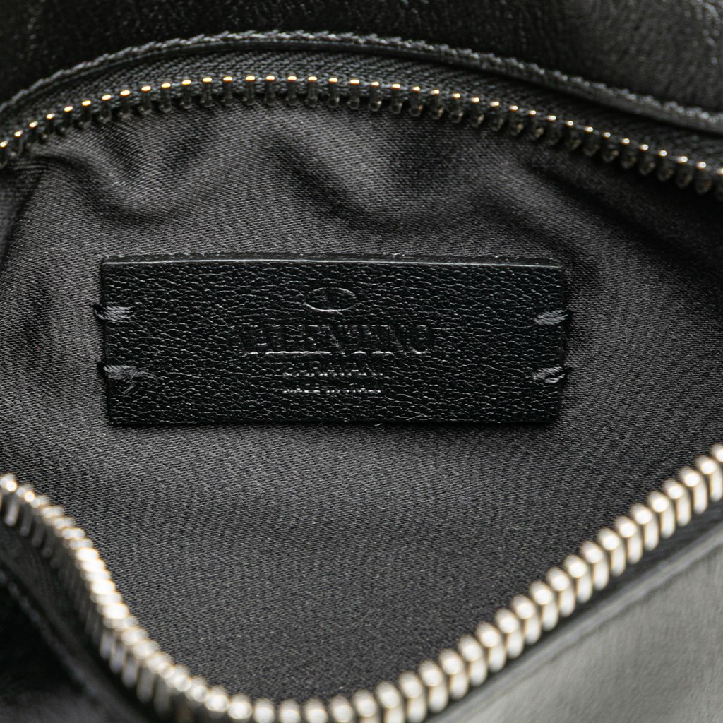 Valentino Leather VRing Neck Pouch - Detail 1