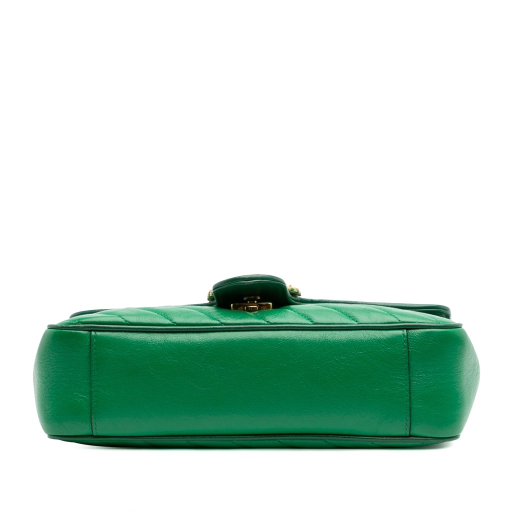 Gucci Small GG Marmont Matelasse Leather Torchon Flap Crossbody - 3