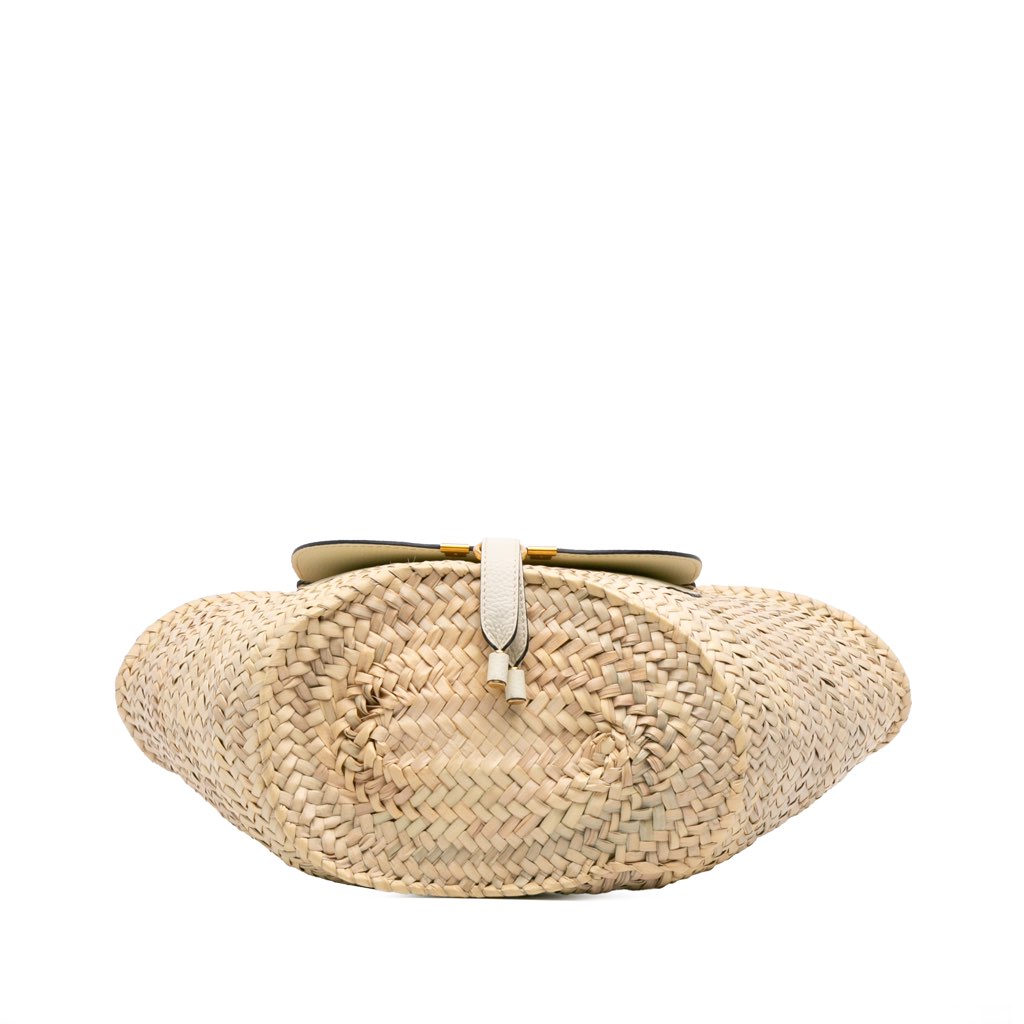 Chloé Medium Raffia Marcie Basket Tote - 3