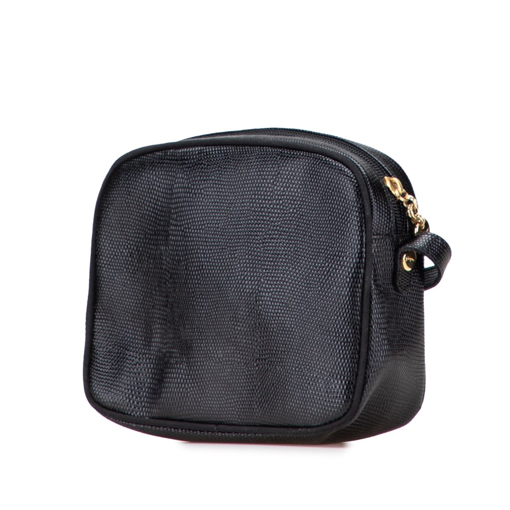 Salvatore Ferragamo Embossed Lizard Leather Vara Crossbody - Back view