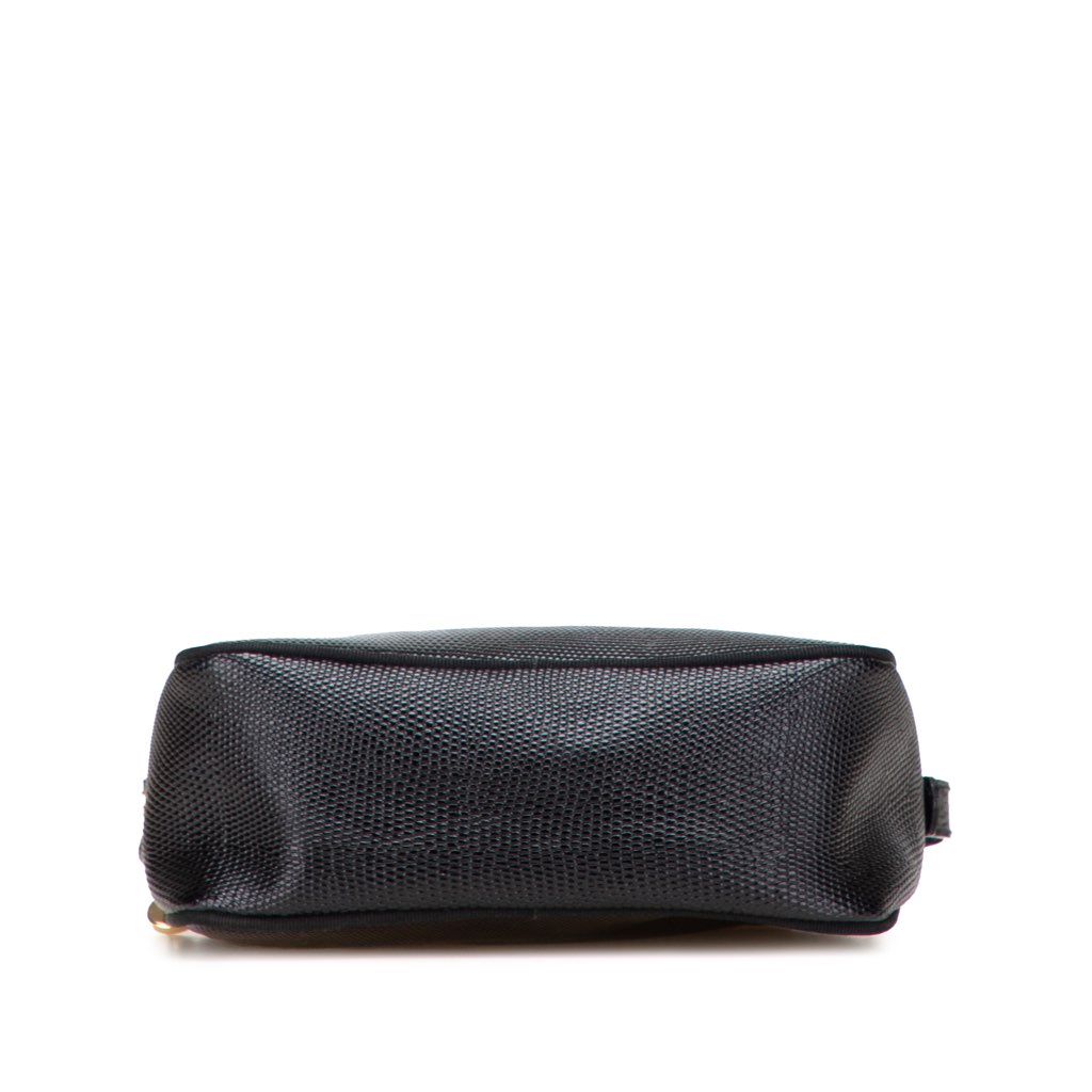 Salvatore Ferragamo Embossed Lizard Leather Vara Crossbody - Image 6