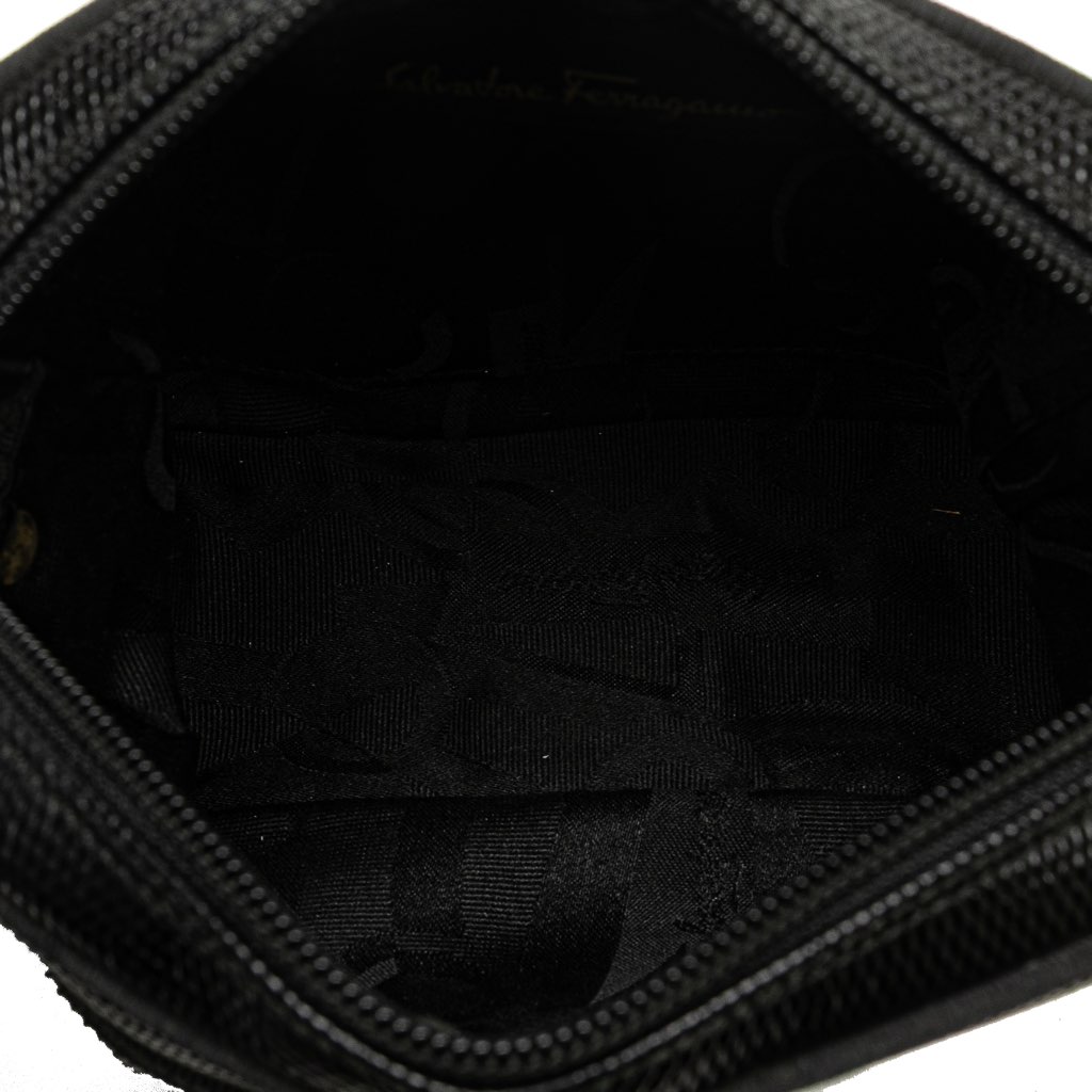 Salvatore Ferragamo Embossed Lizard Leather Vara Crossbody - 4