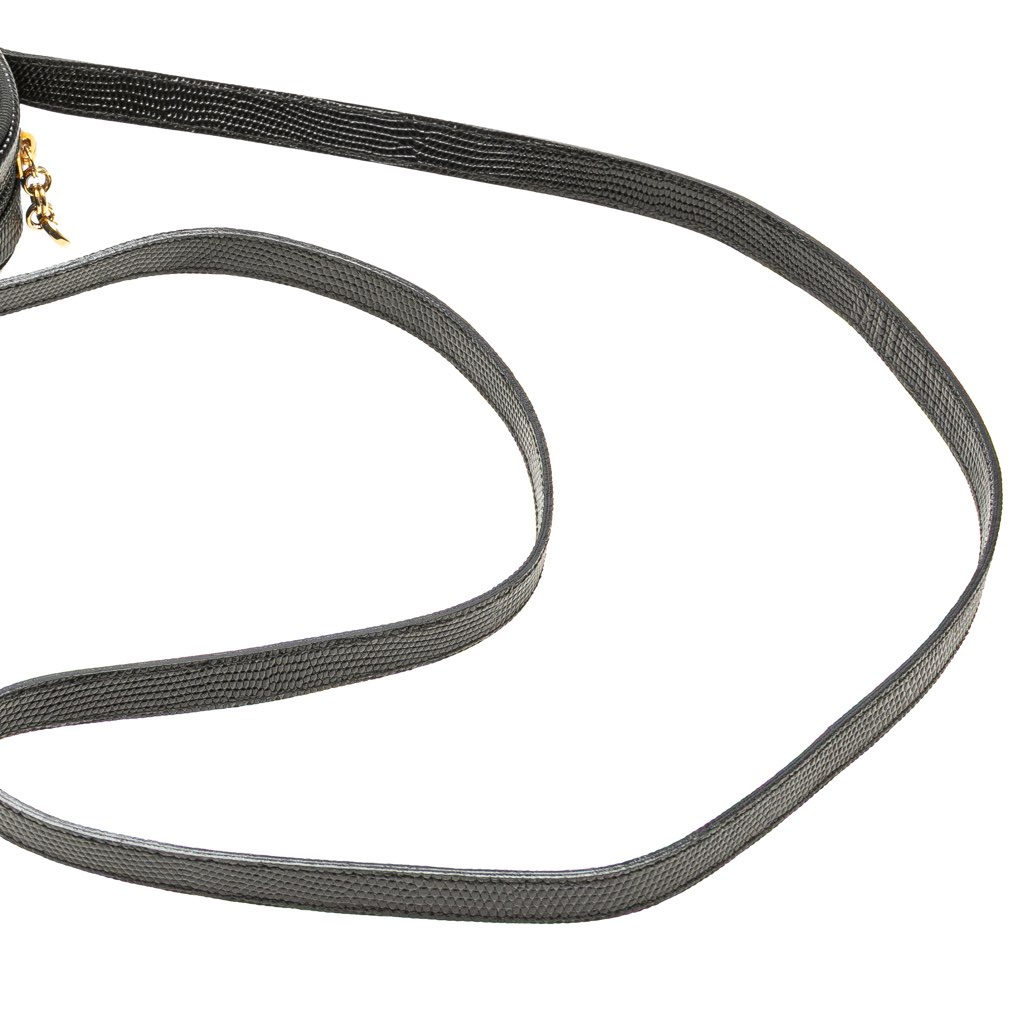 Salvatore Ferragamo Embossed Lizard Leather Vara Crossbody - Image 12