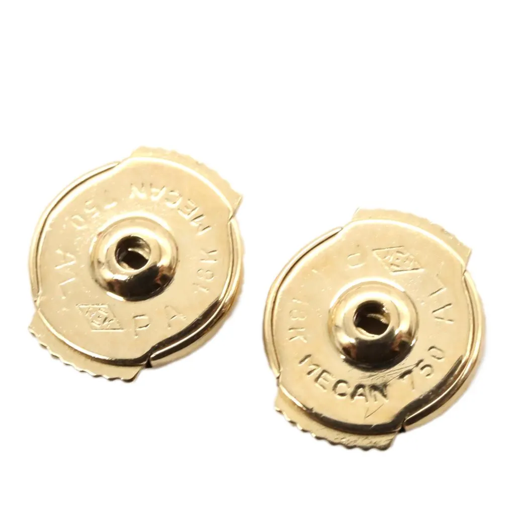 Van Cleef & Arpels 18K Yellow Gold and Onyx Sweet Alhambra Earrings Gold Gold Good - Inside View