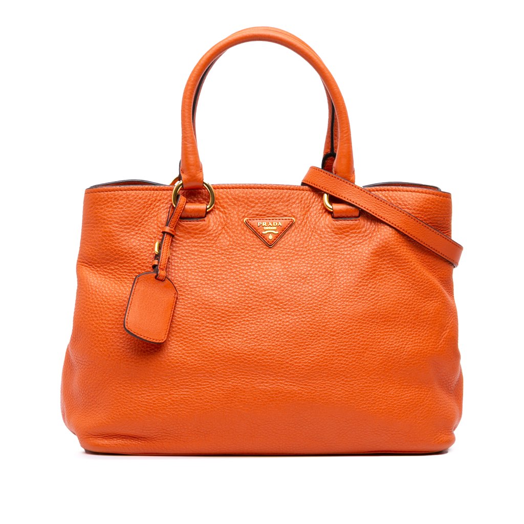 Prada Vitello Daino Open Convertible Tote