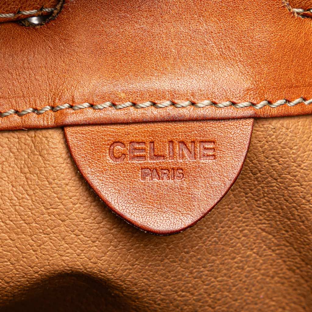 Celine Macadam Coated Canvas Drawstring Bucket Bag - 5