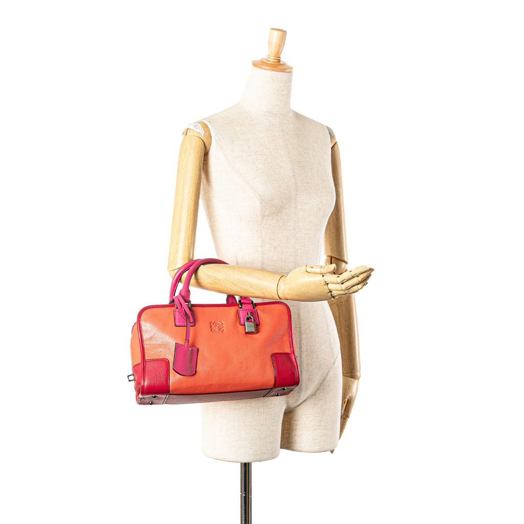 Loewe Tricolor Goatskin Amazona 28 - Image 15