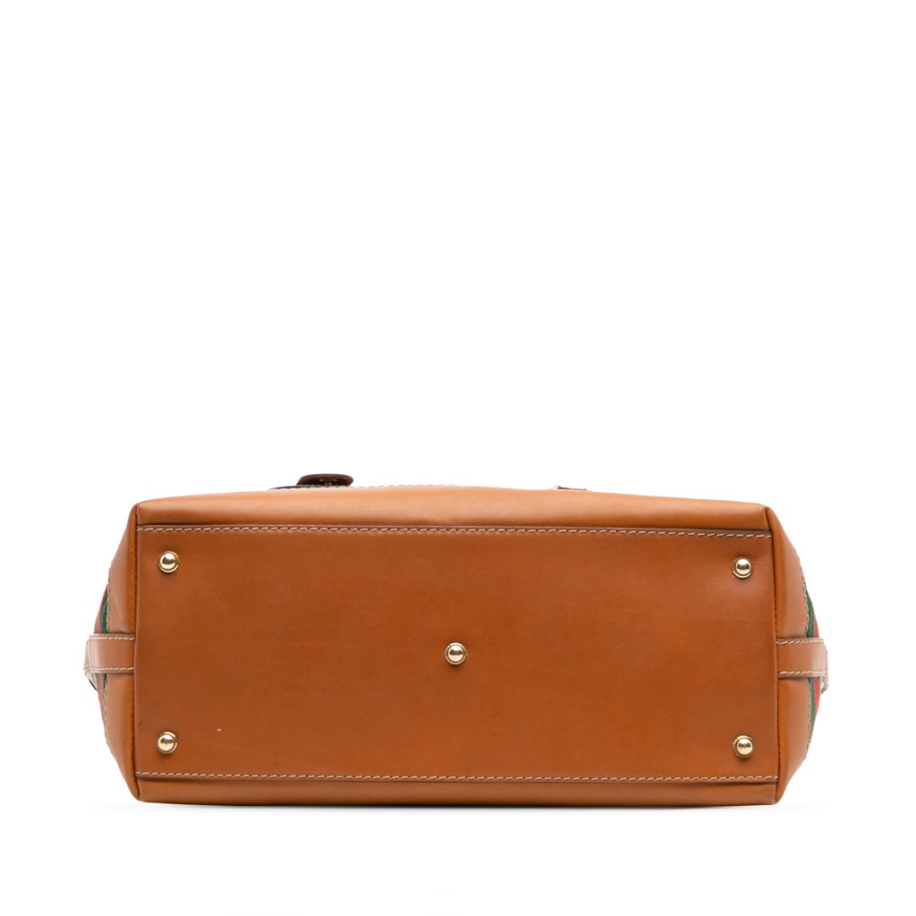 Gucci Medium GG Canvas Web Heritage Tote - 3