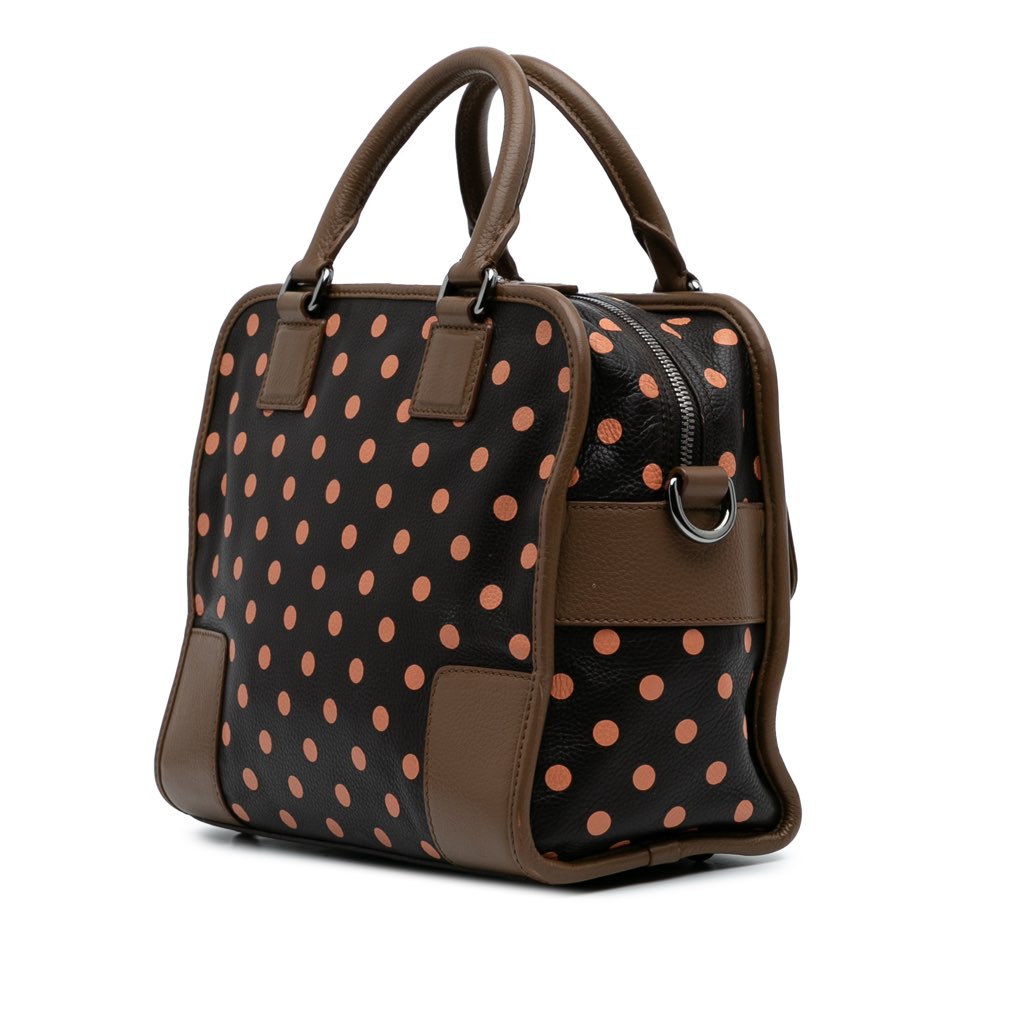 Loewe Leather Polka Dots Cruz Satchel - 2