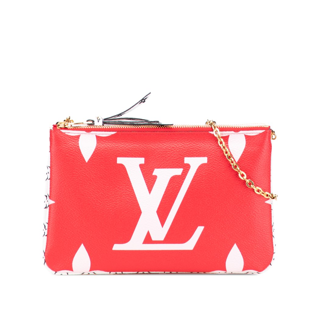 Louis Vuitton Limited Edition Monogram Giant Double Zip Pochette
