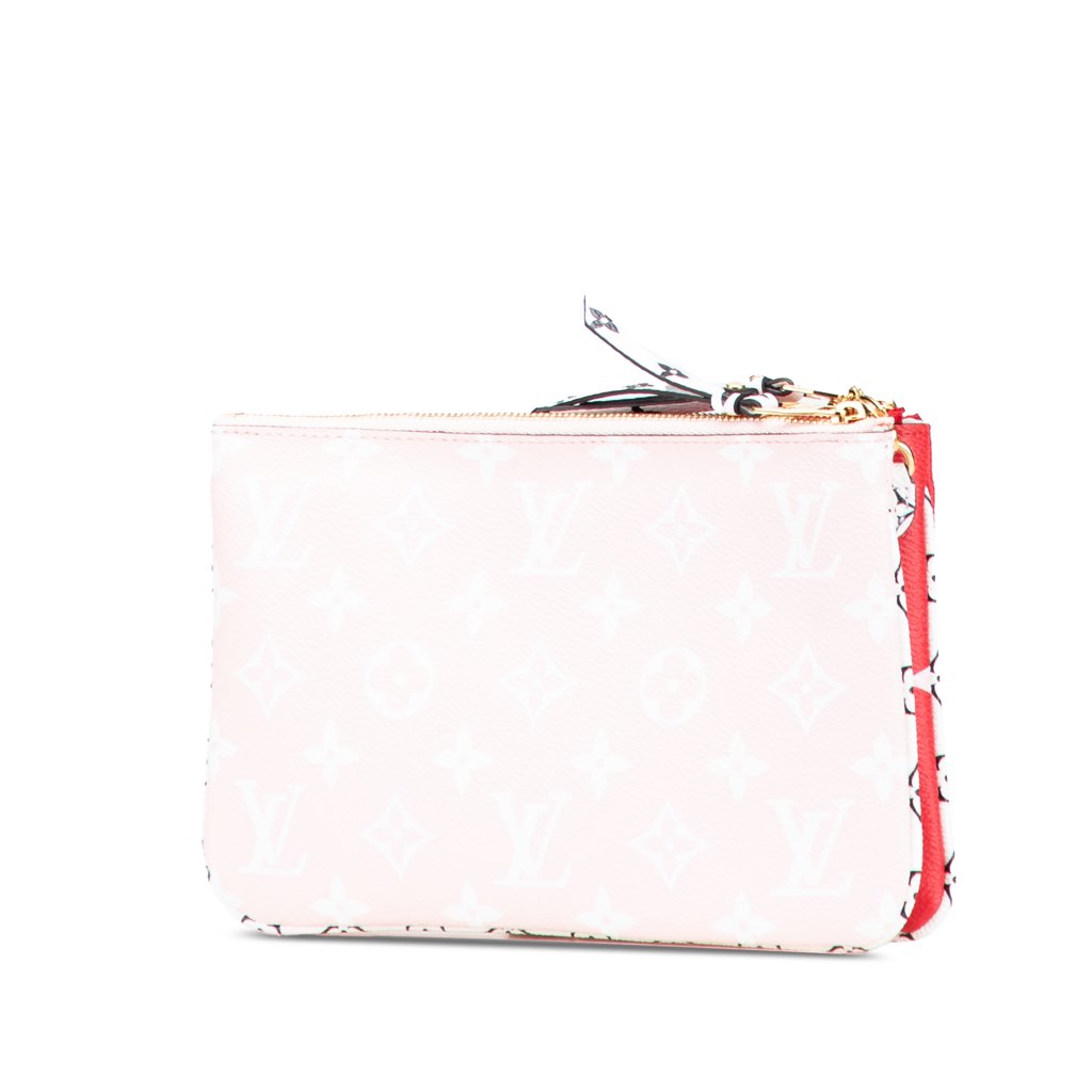 Louis Vuitton Limited Edition Monogram Giant Double Zip Pochette - Back view