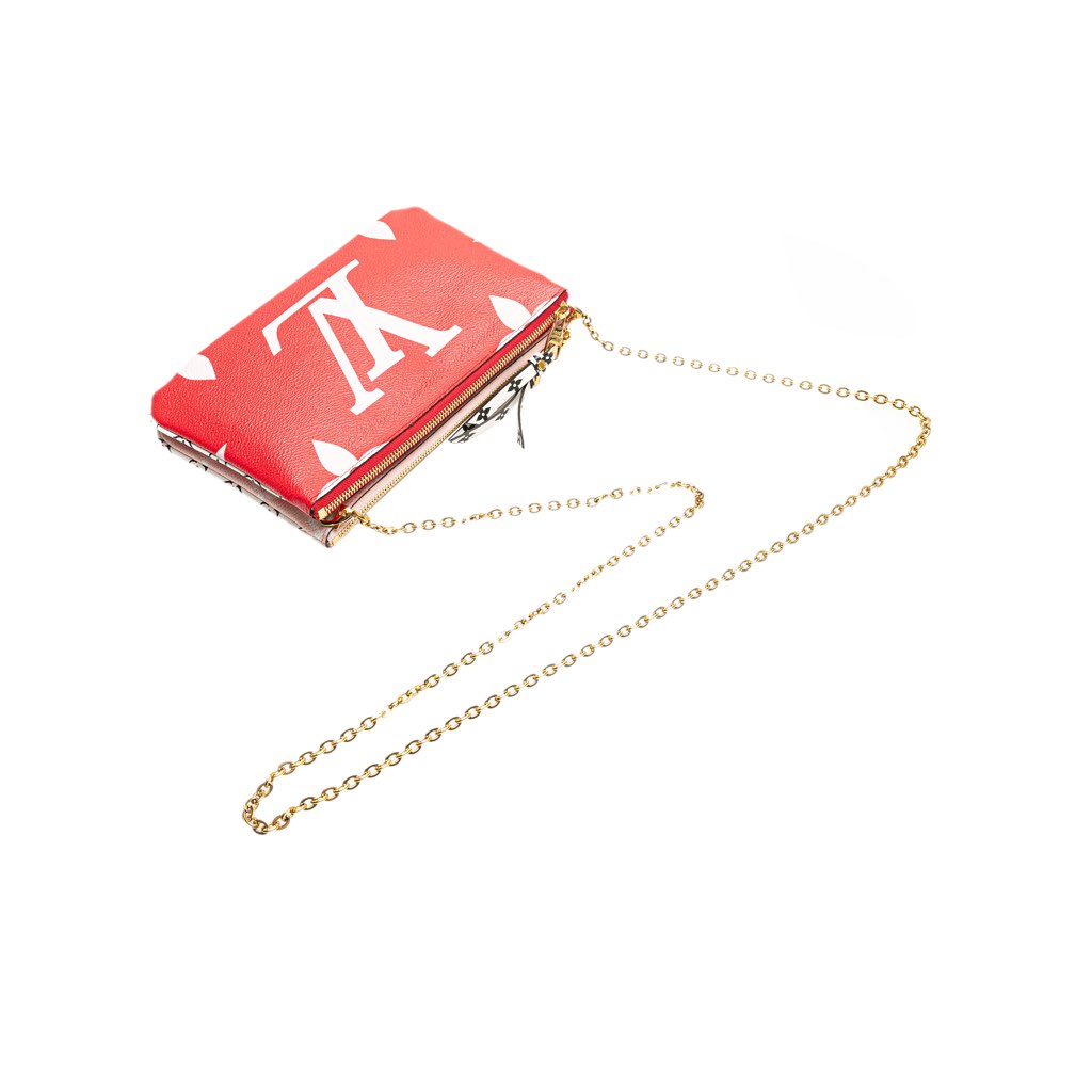 Louis Vuitton Limited Edition Monogram Giant Double Zip Pochette - Image 13