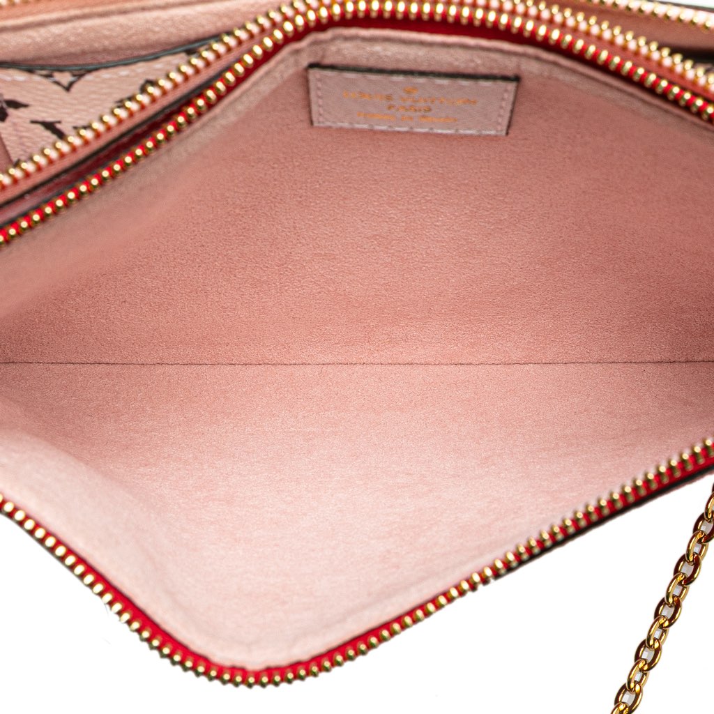 Louis Vuitton Limited Edition Monogram Giant Double Zip Pochette - Side view