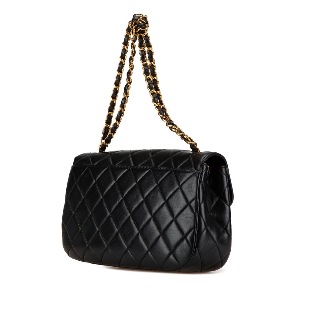 Chanel Quilted Lambskin Half Moon Single Flap - 2