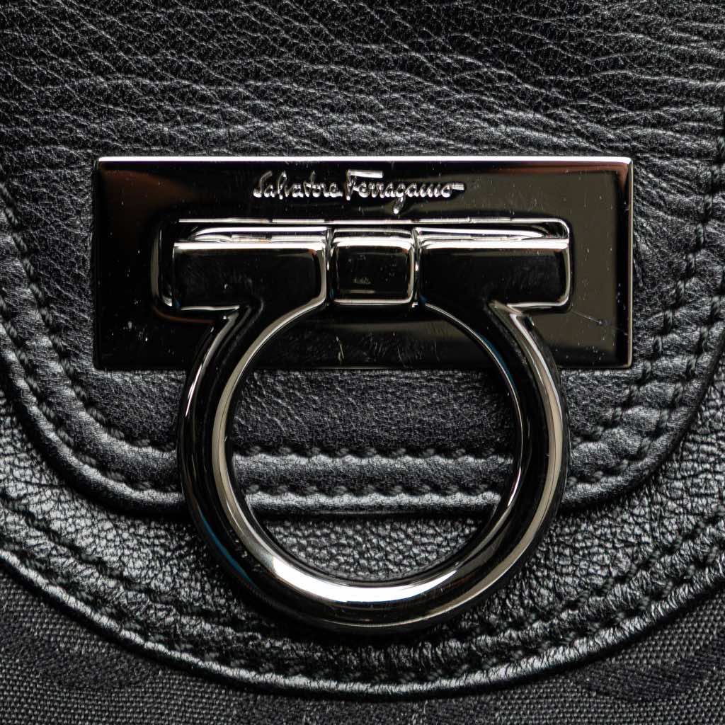 Salvatore Ferragamo Canvas Gancini Marisa Handbag - 5