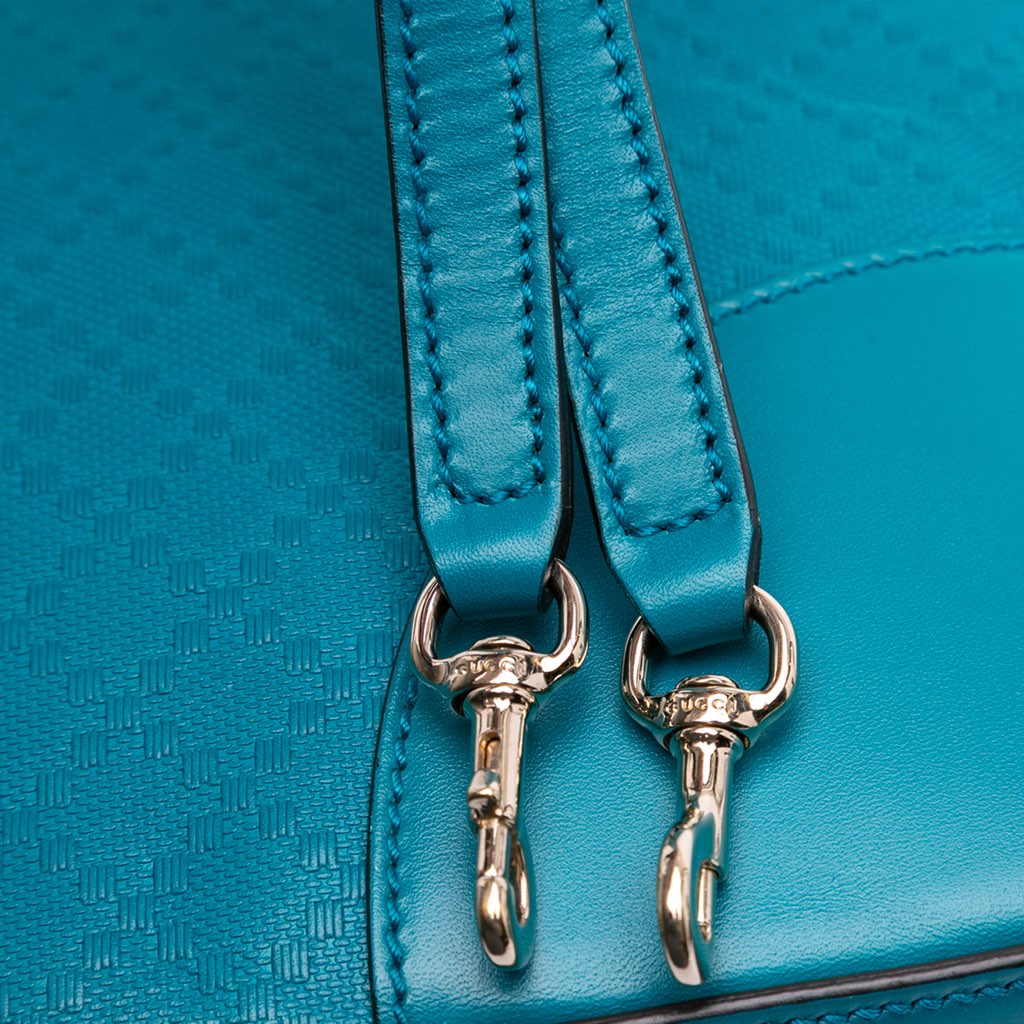 Gucci Diamante Bright Leather Satchel - Image 13