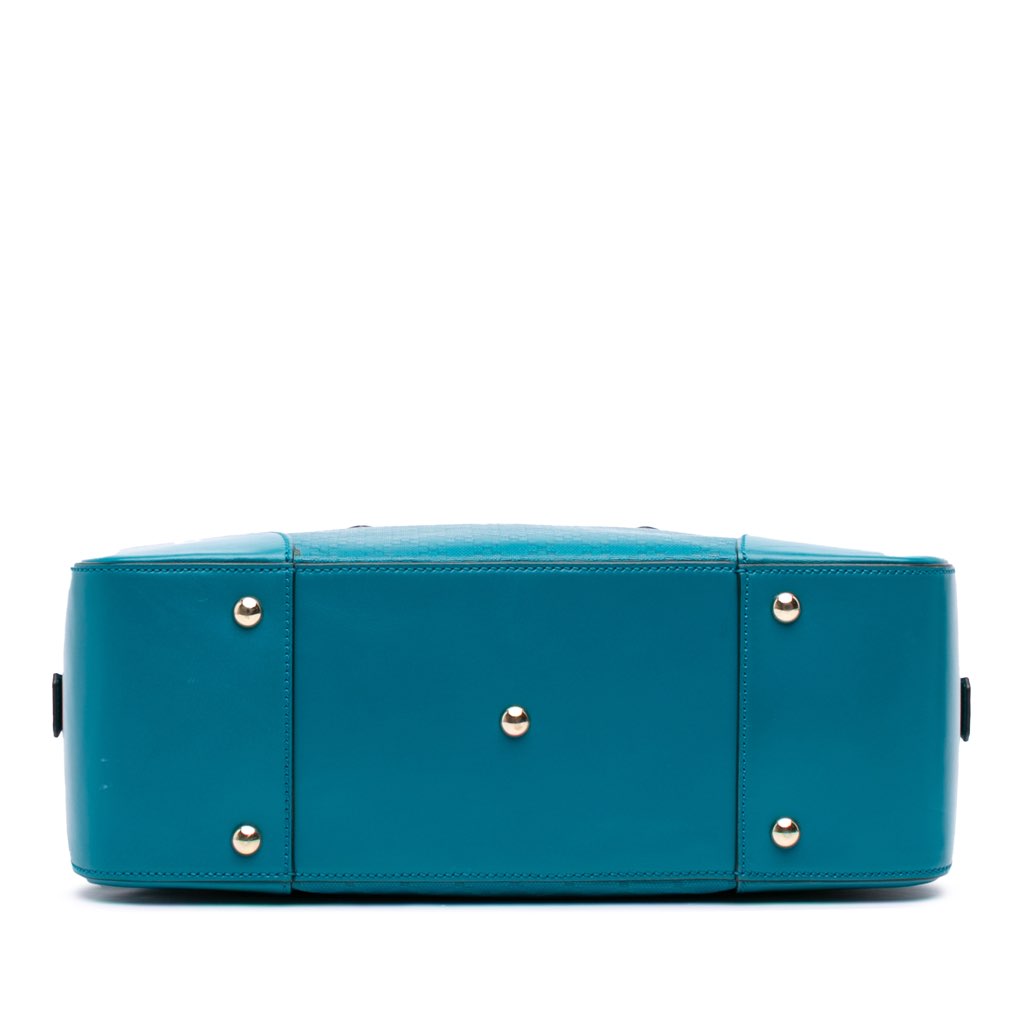 Gucci Diamante Bright Leather Satchel - Image 6