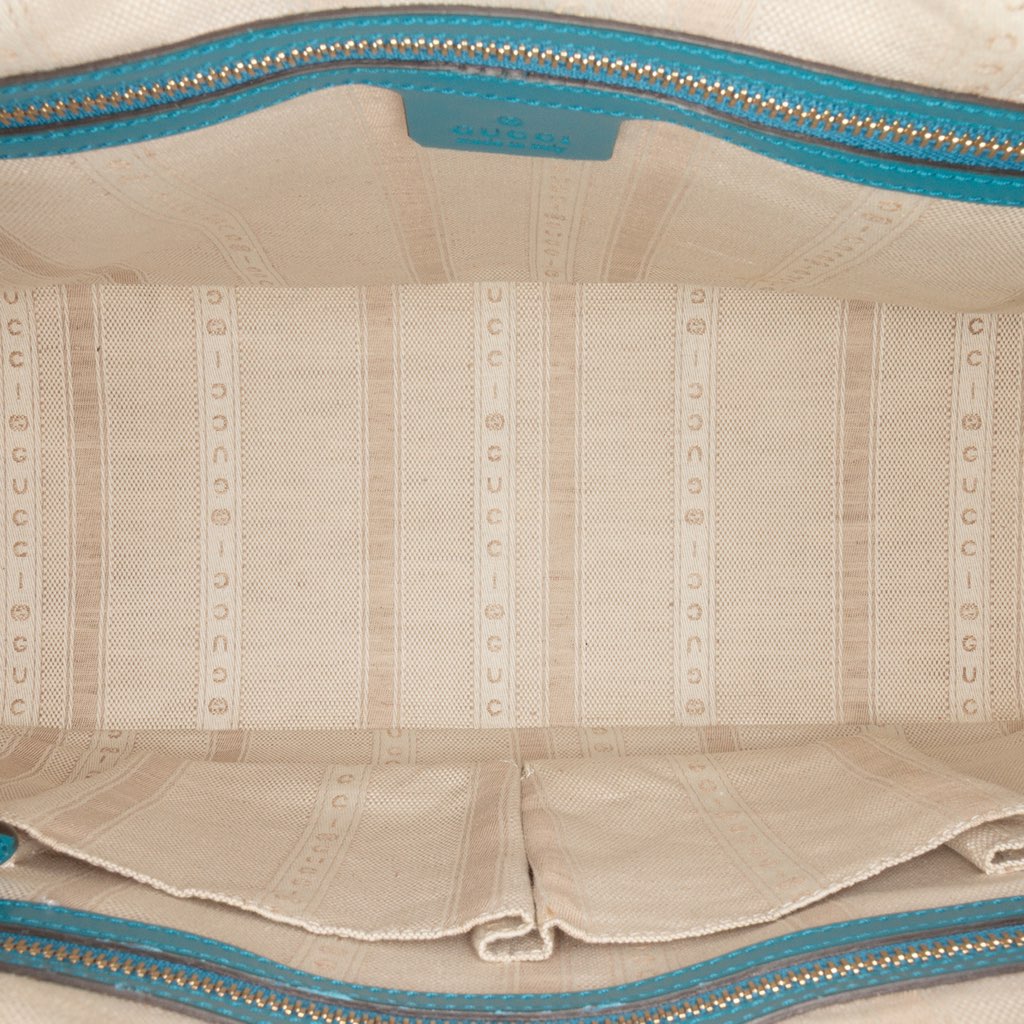 Gucci Diamante Bright Leather Satchel - 4