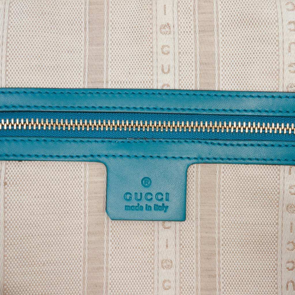 Gucci Diamante Bright Leather Satchel - Side view