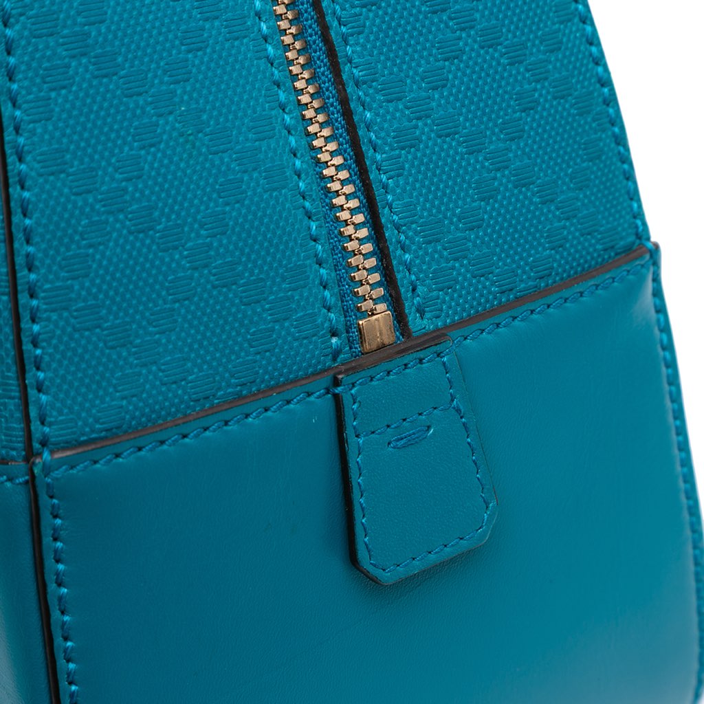Gucci Diamante Bright Leather Satchel - Image 11
