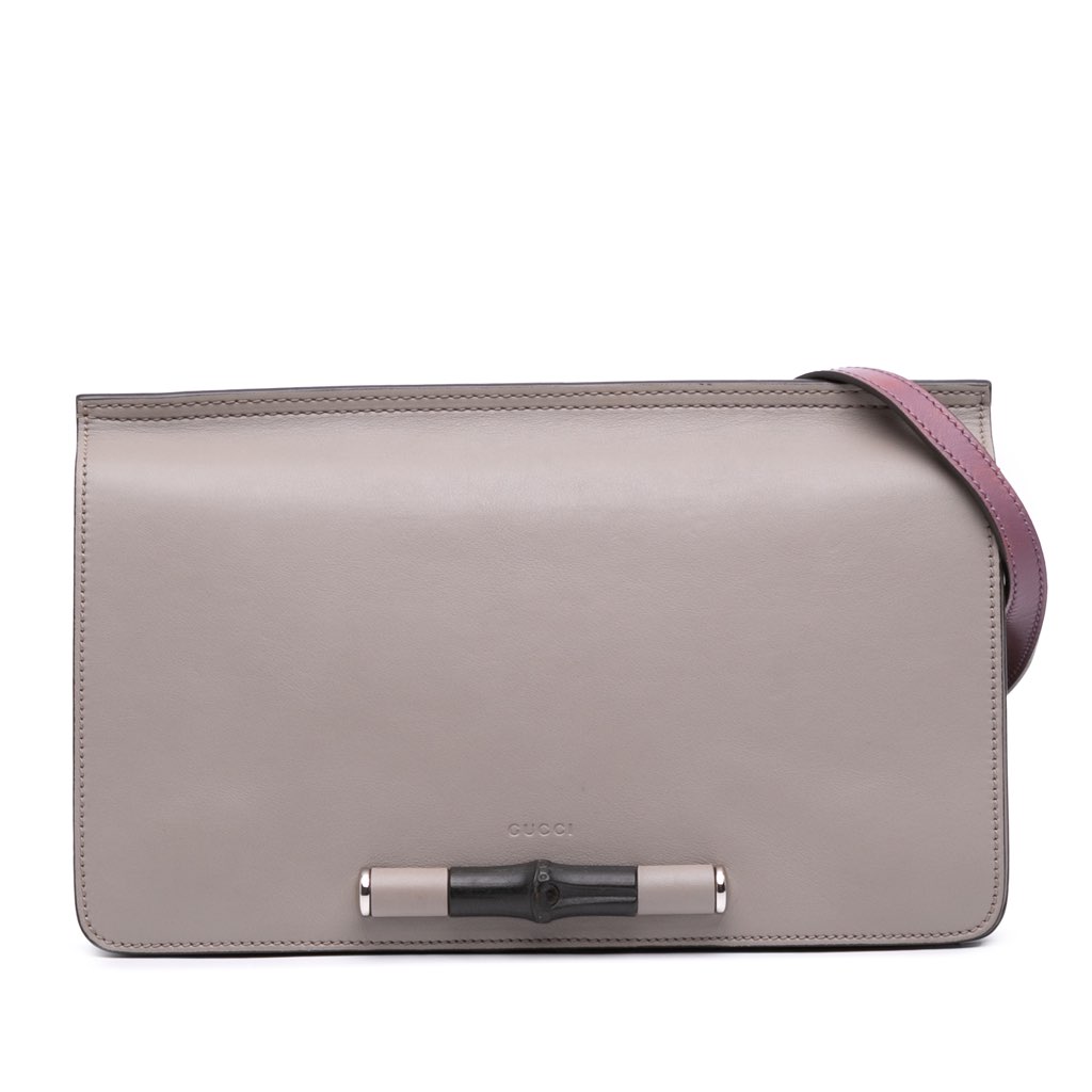 Gucci Leather Lady Bamboo Shoulder Bag