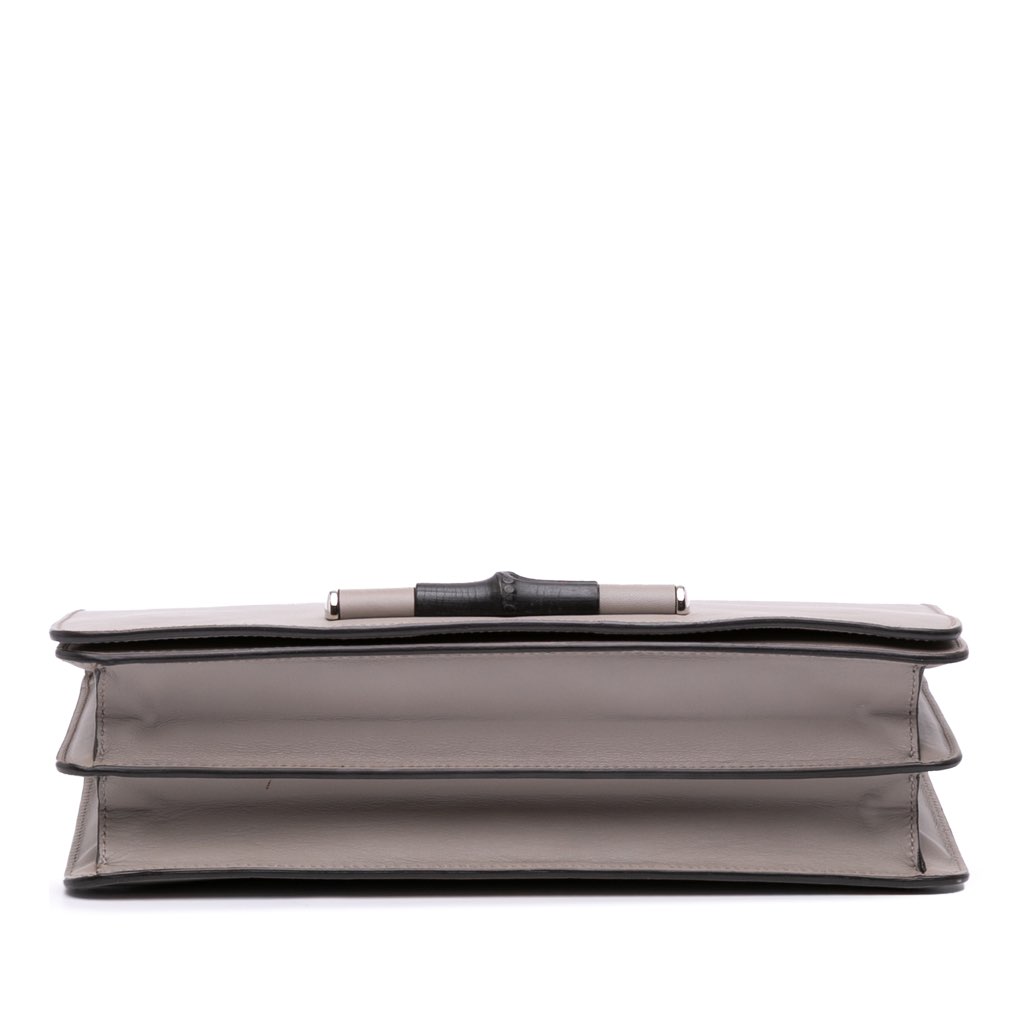 Gucci Leather Lady Bamboo Shoulder Bag - 3