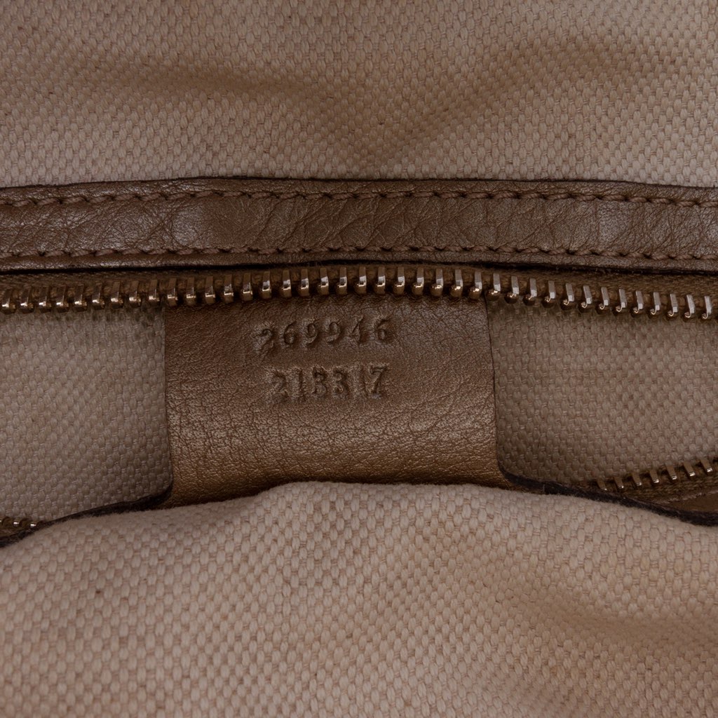 Gucci Large Leather Bella Tote - Detail 1