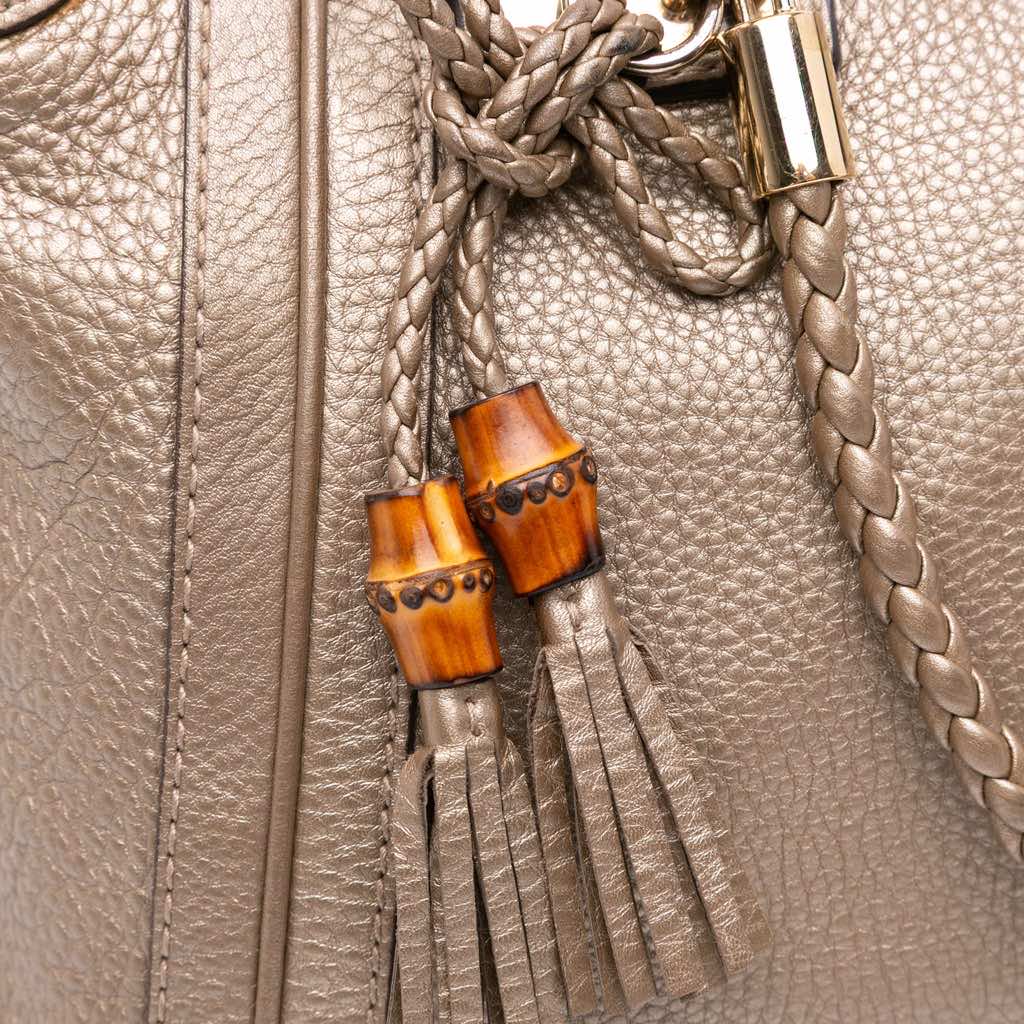 Gucci Large Leather Bella Tote - Image 10