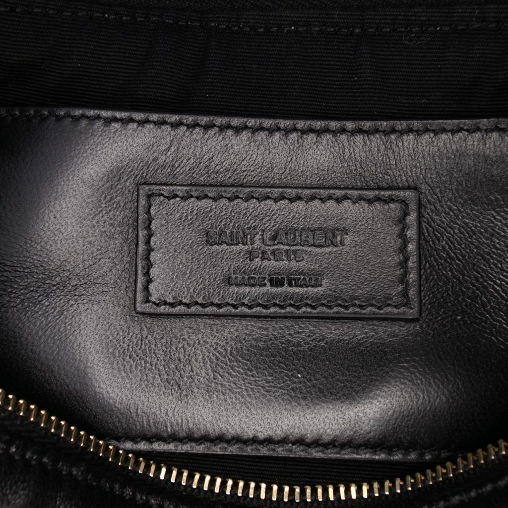 Saint Laurent Mini Quilted Lambskin Sade Shoulder Bag - Side view