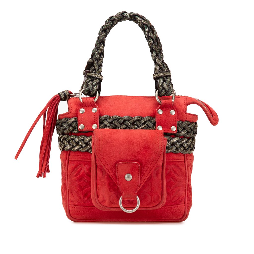 Loewe Mini Anagram Suede Handbag