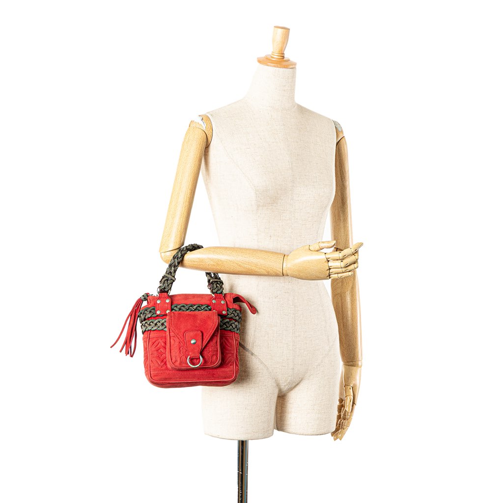 Loewe Mini Anagram Suede Handbag - Image 14