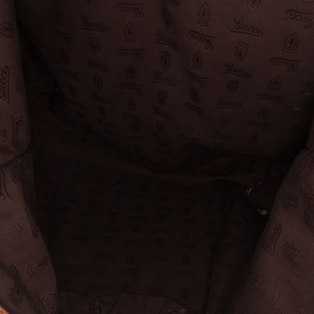 Gucci Large GG Canvas Bamboo Bar Tote - 4