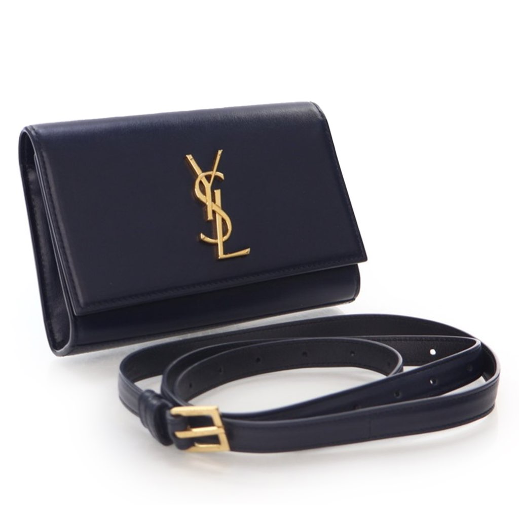 Saint Laurent Smooth Calfskin Monogram Kate Belt Bag - 2
