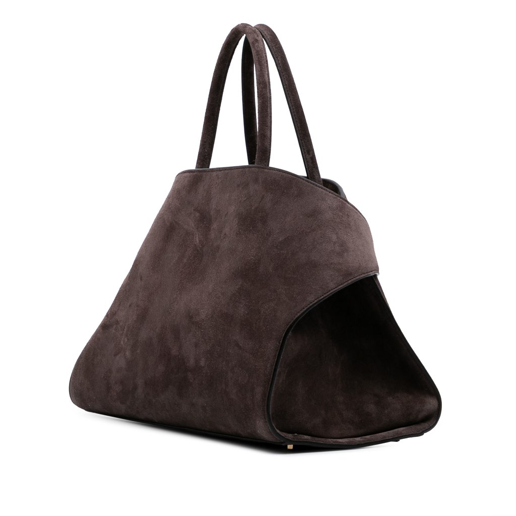 Salvatore Ferragamo Large Suede Hug Top Handle Bag - 2