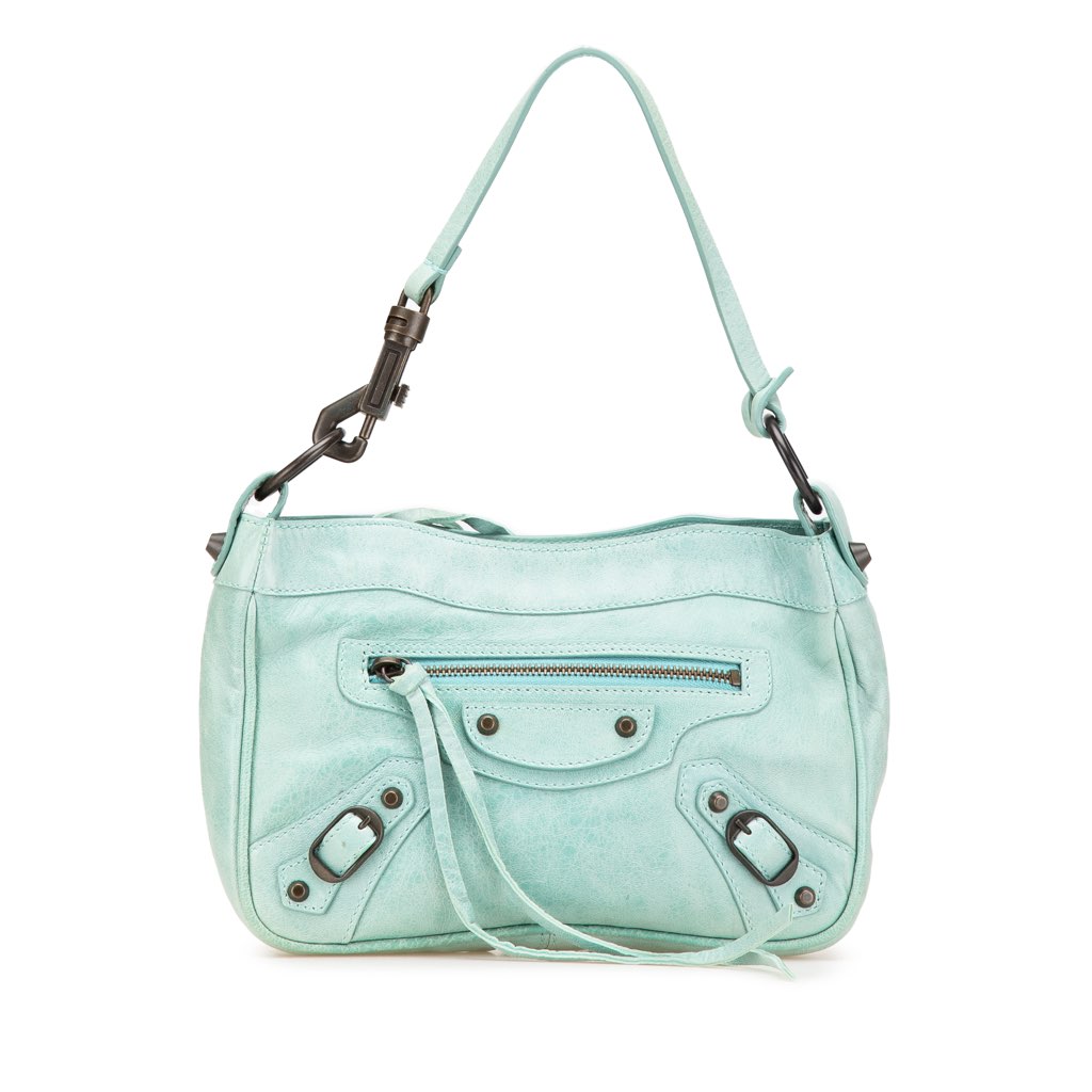 Balenciaga Lambskin Motocross Classic Hip Pochette