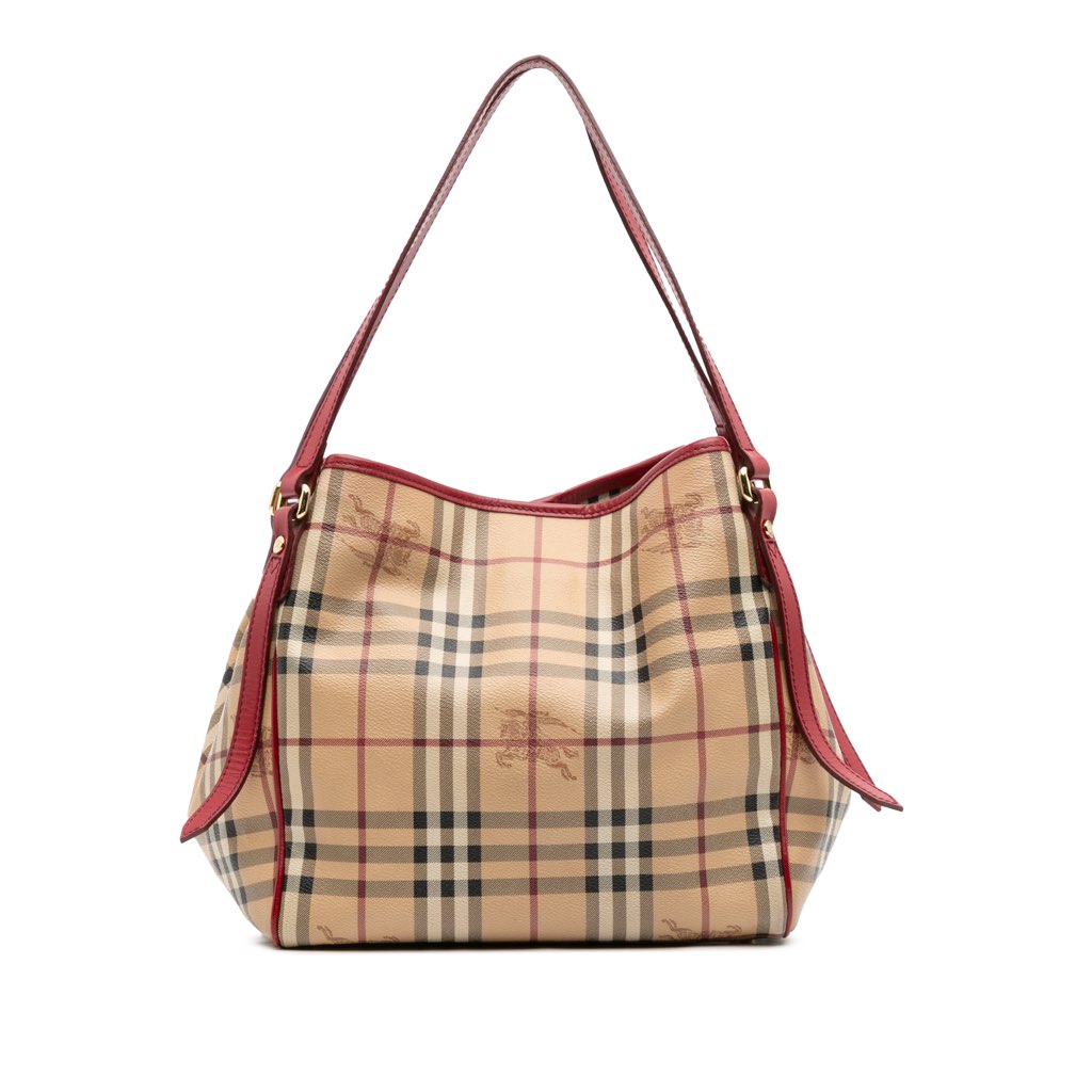 Burberry Small Haymarket Check Coated Canvas Canterbury Tote