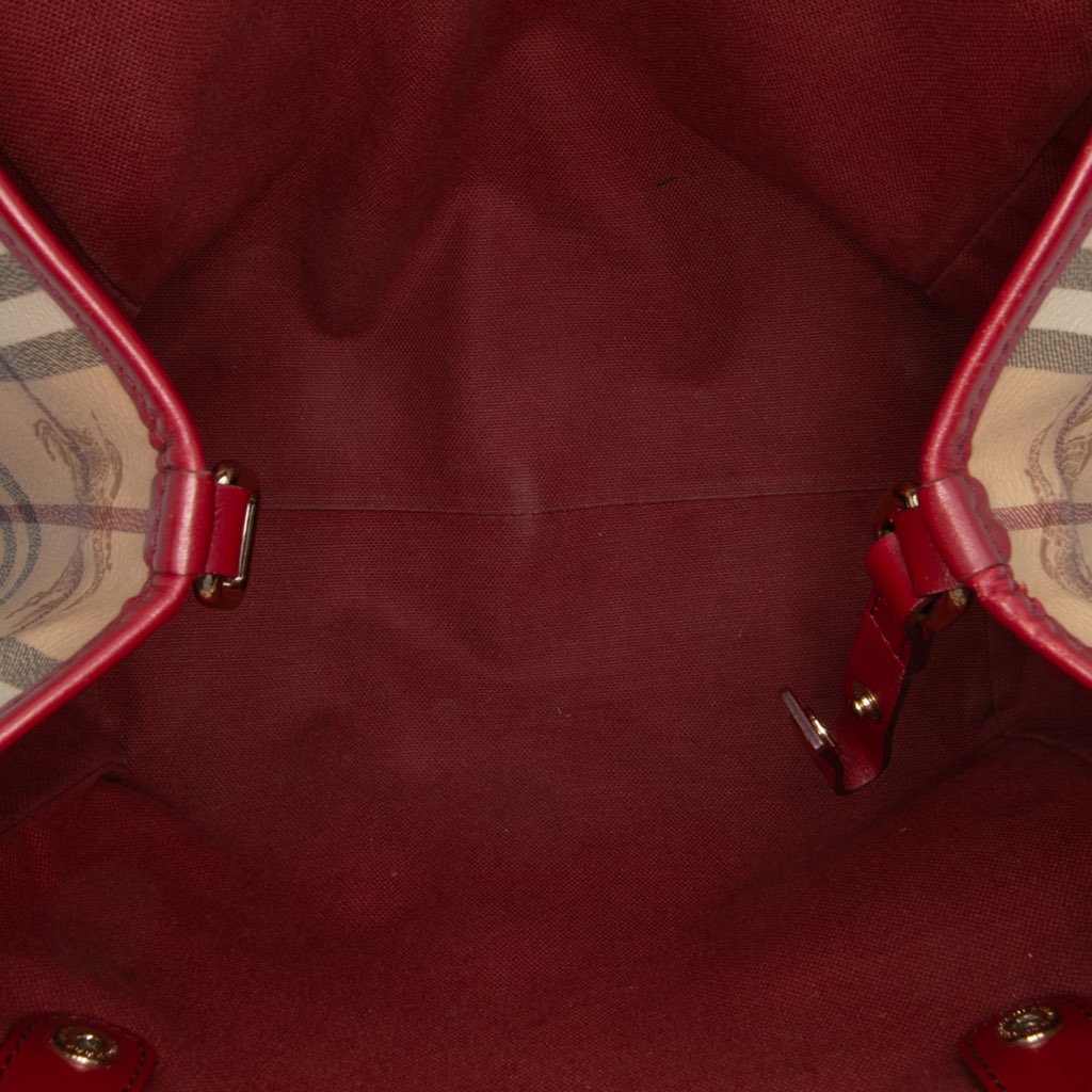 Burberry Small Haymarket Check Coated Canvas Canterbury Tote - 4