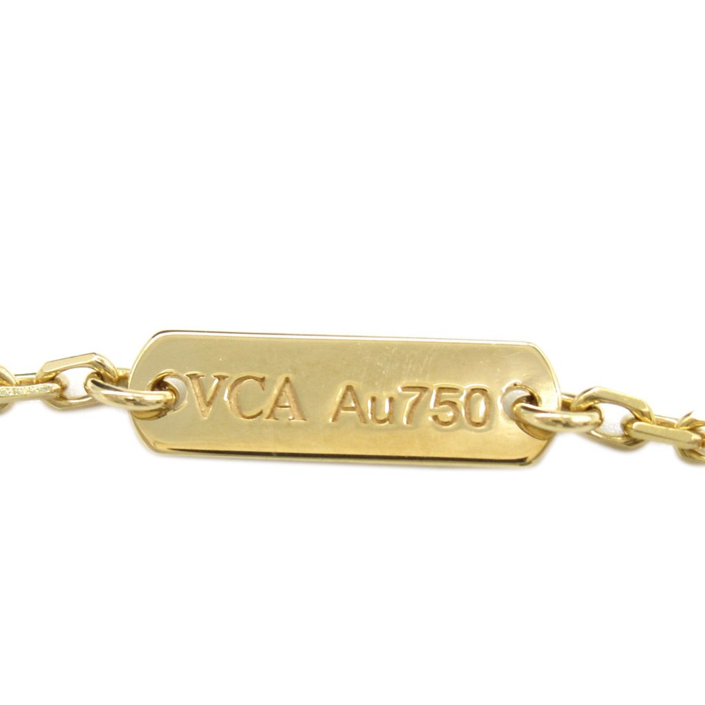 Van Cleef & Arpels 18K Yellow Gold and Onyx Vintage Alhambra Pendant Necklace - 4