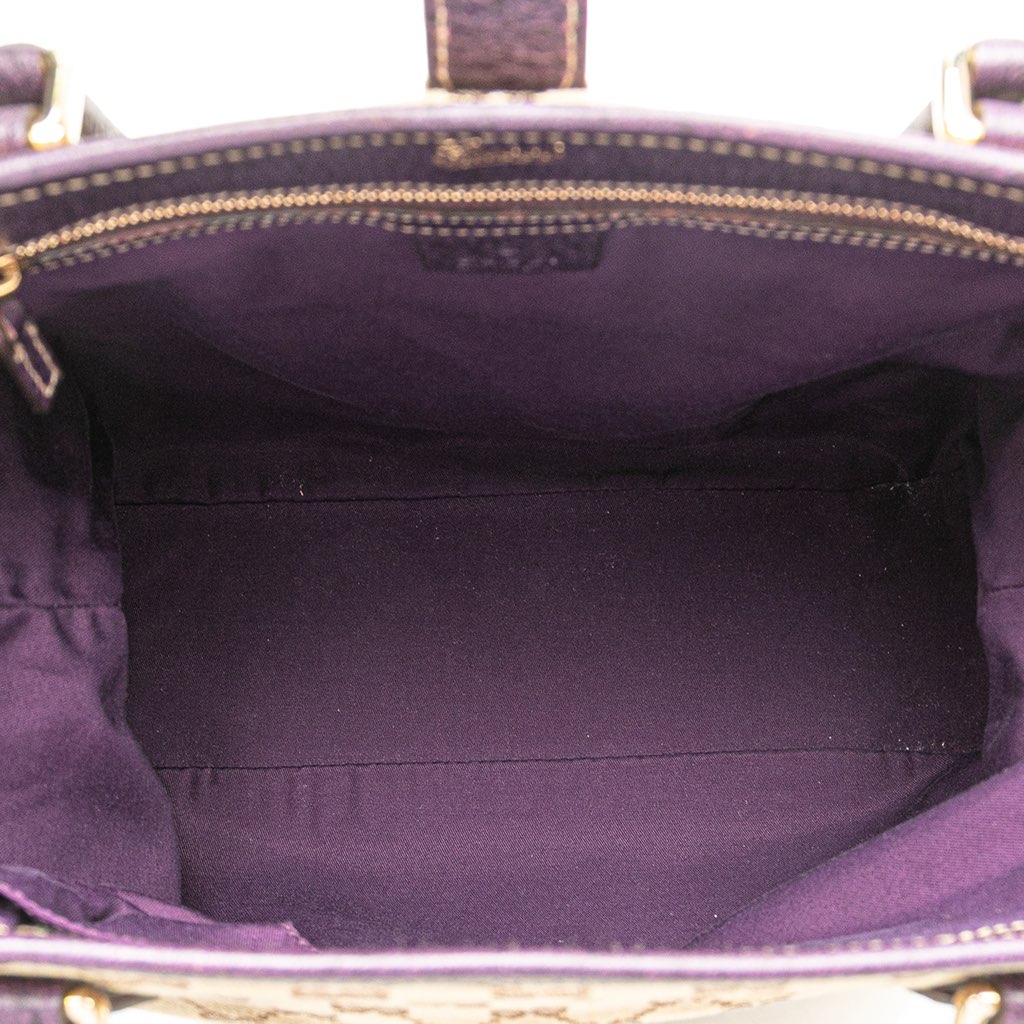 Gucci GG Canvas Jackie Piston Lock Tote - 4