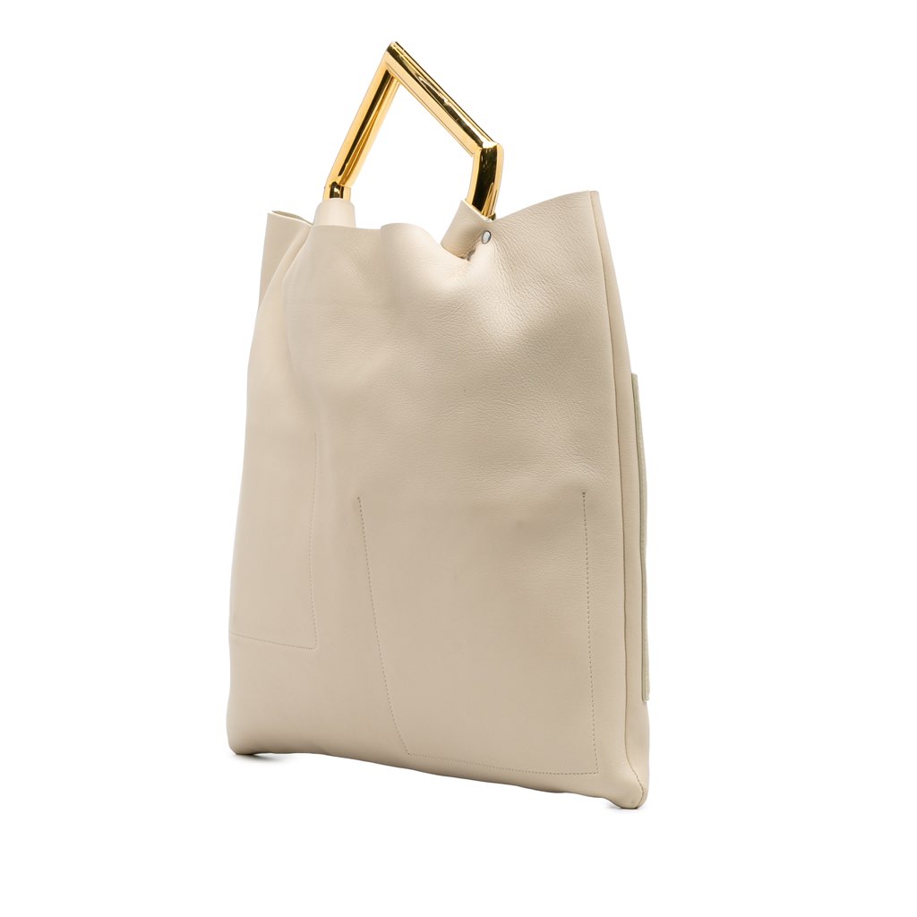 Celine Leather Geometric Tote - 2