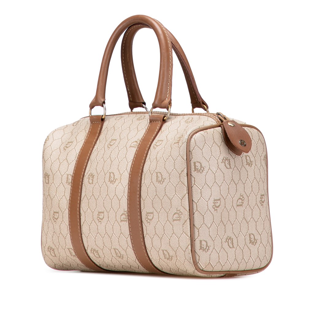 Dior Honeycomb Canvas Boston Bag - 2