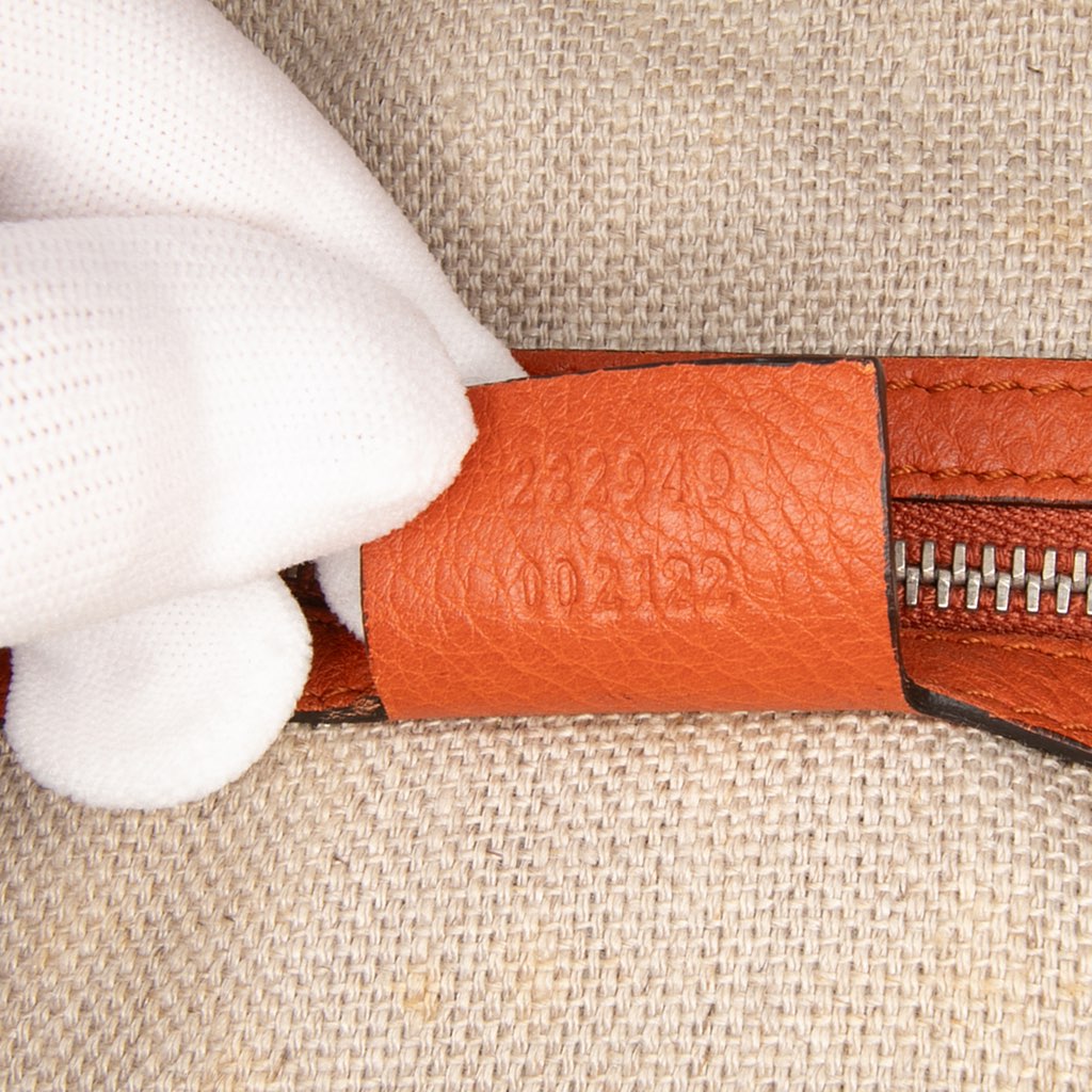 Gucci Large Pebbled Calfskin Icon Bit Satchel - Detail 1