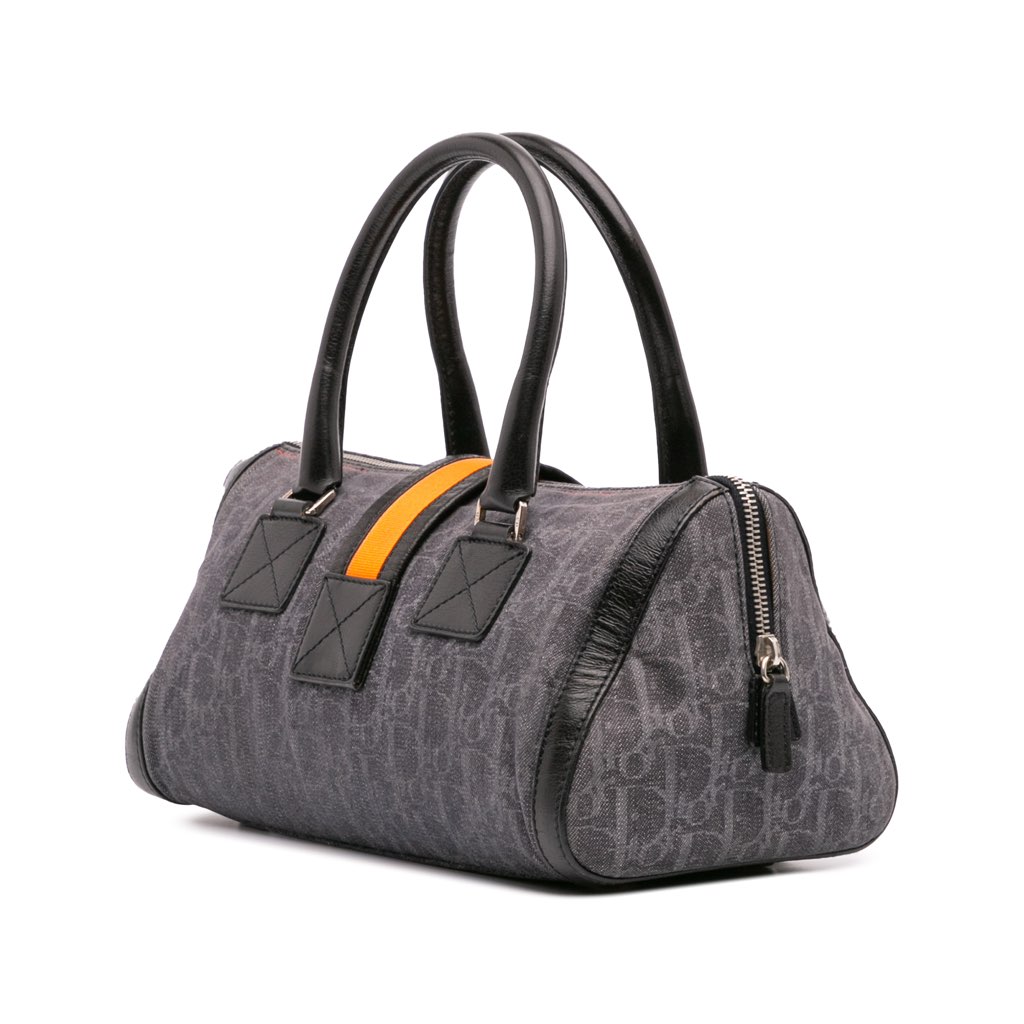 Dior Diorissimo Trotter Denim Flight Boston Bag - 2
