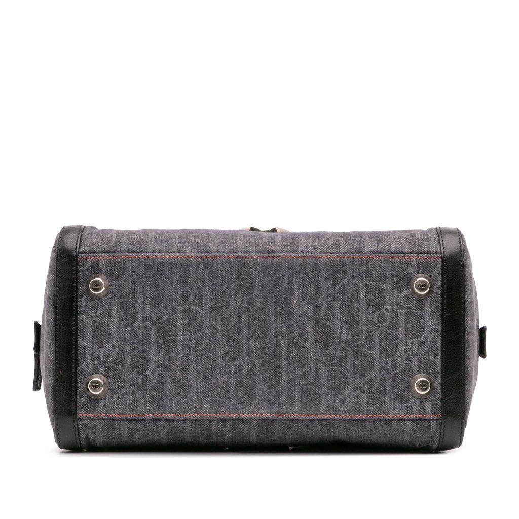 Dior Diorissimo Trotter Denim Flight Boston Bag - 3