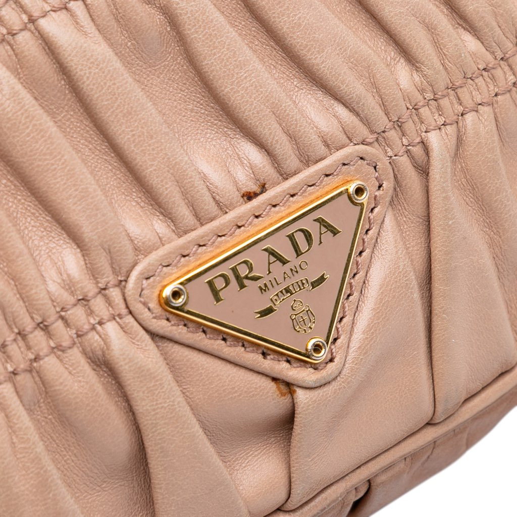 Prada Nappa Gaufre Resin Chain Shoulder Bag - Side view