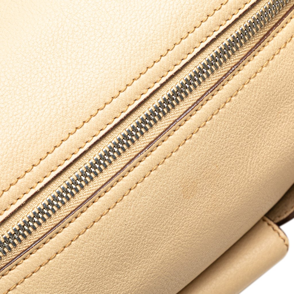 Salvatore Ferragamo Leather Gancini Pleated Handbag - Image 10