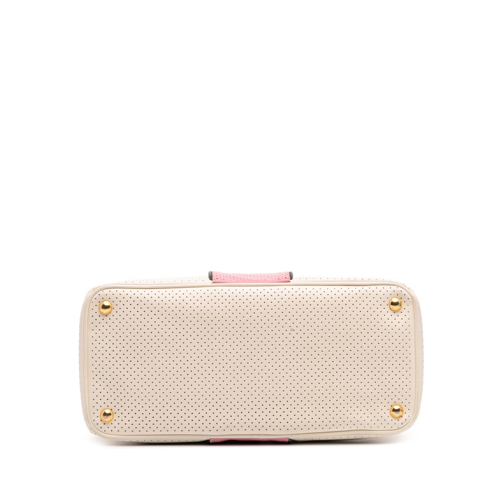 Prada Medium Saffiano Fori Perforated Galleria Tote - 3