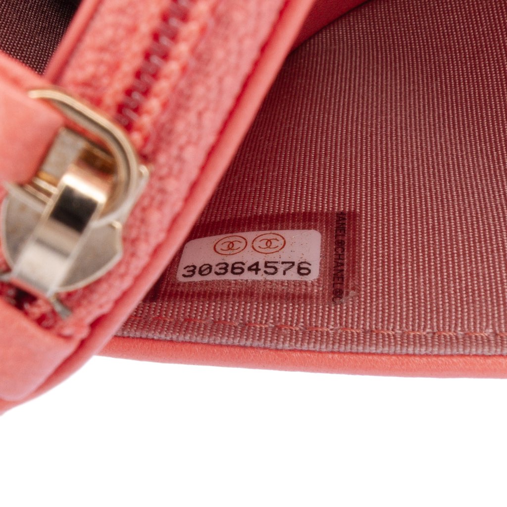 Chanel Quilted Lambskin 19 Wallet on Chain - Side view