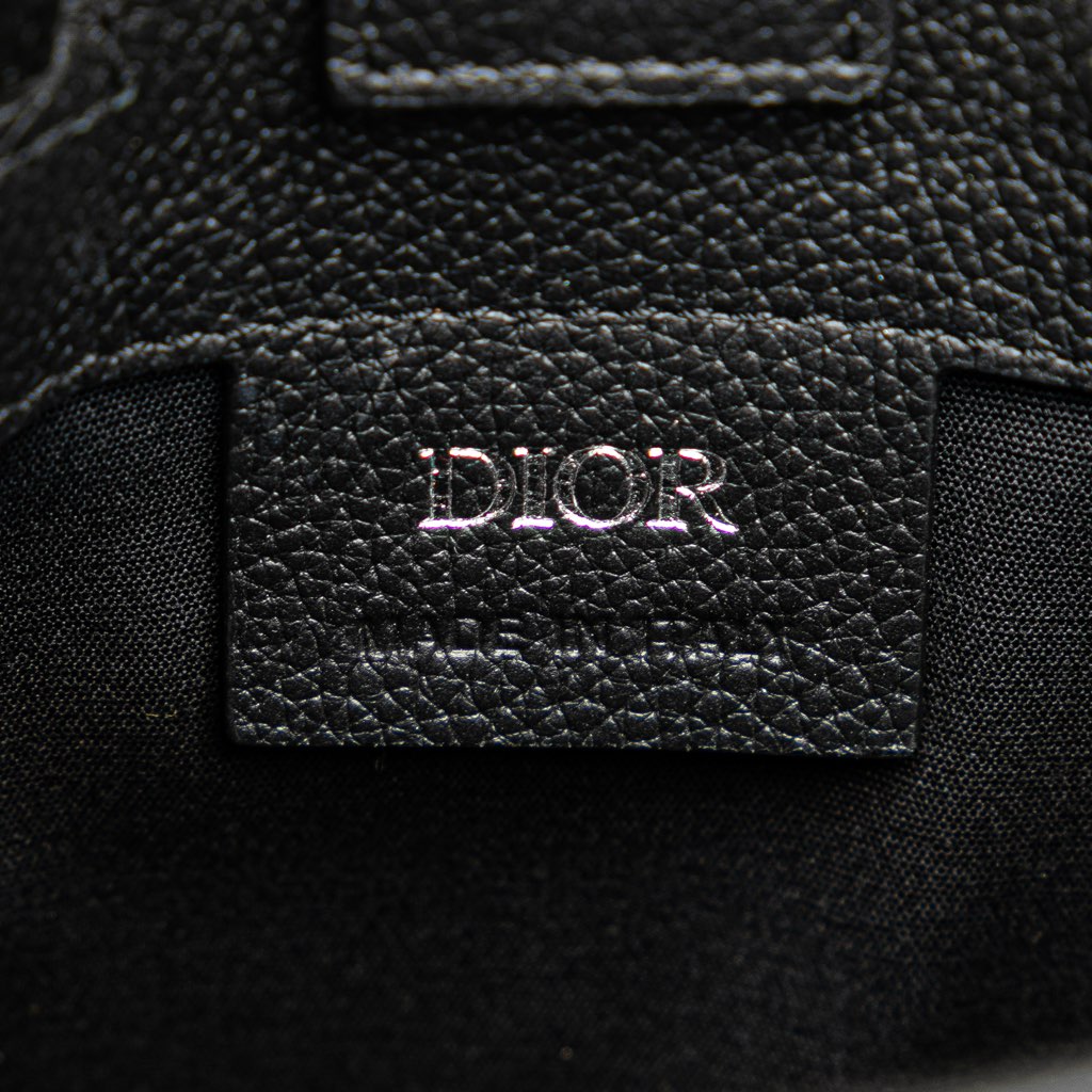 Dior Mini Grained Calfskin Saddle Tote - 5