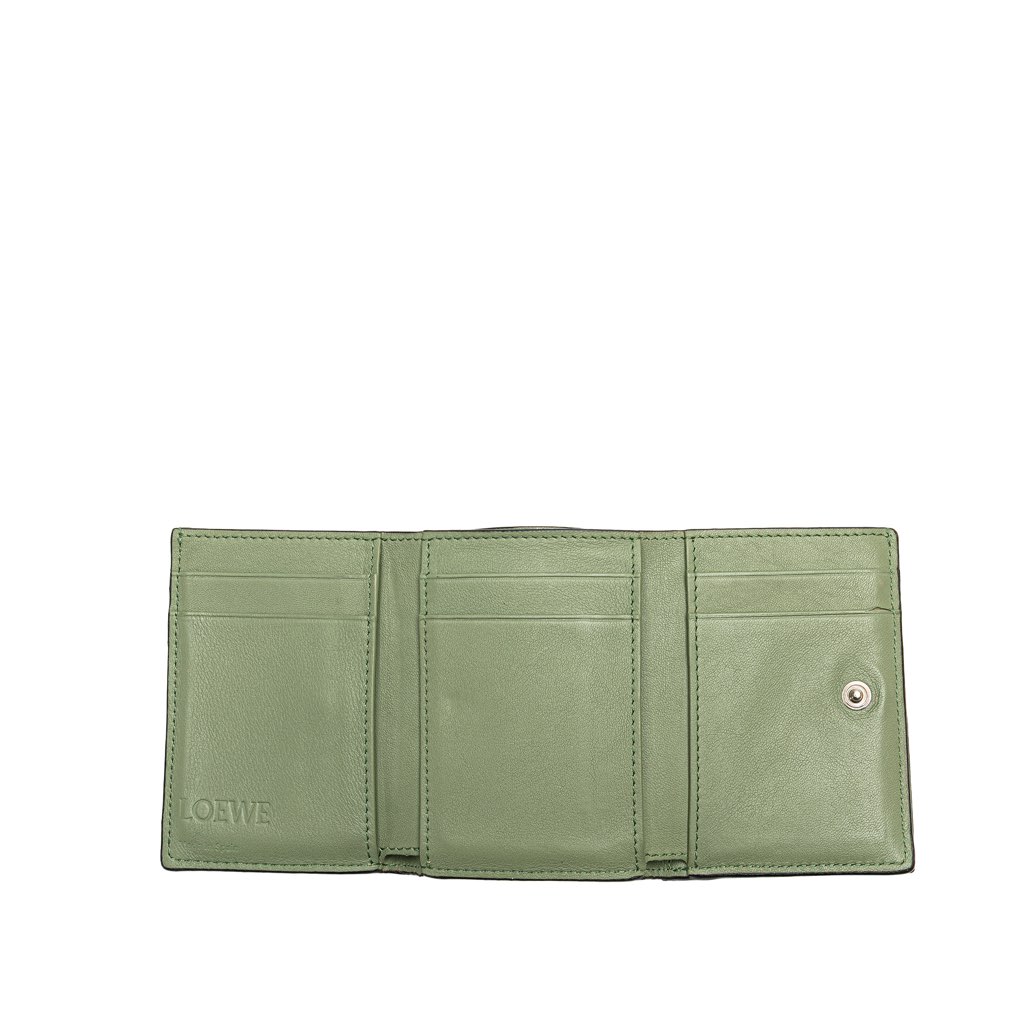 Loewe Grained Calfskin Anagram Compact Flap Wallet - 4